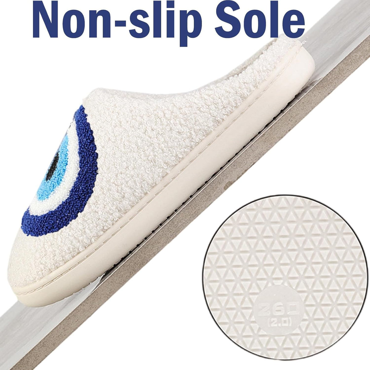 Womens Mens Slippers Memory Foam Plush Fluffy Warm Lined Slippers Indoor Outdoor House Winter Slippers