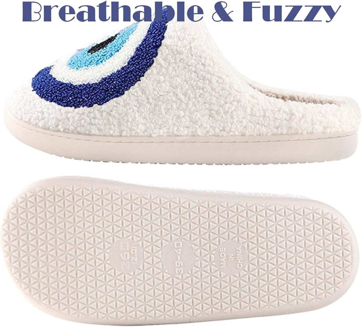 Womens Mens Slippers Memory Foam Plush Fluffy Warm Lined Slippers Indoor Outdoor House Winter Slippers